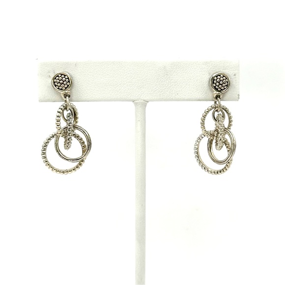 Lagos Sterling Silver Circles Dangle Stud Earrings